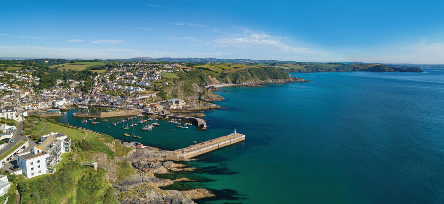 Mevagissey holiday lets panoramic image